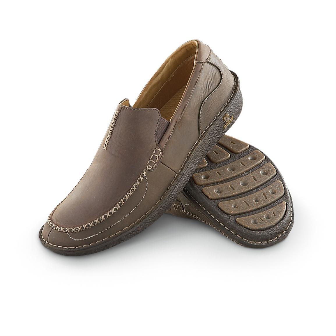 Men's Rocky® Eurotraveler Slip - ons, Brown - 200354, Casual Shoes at ...