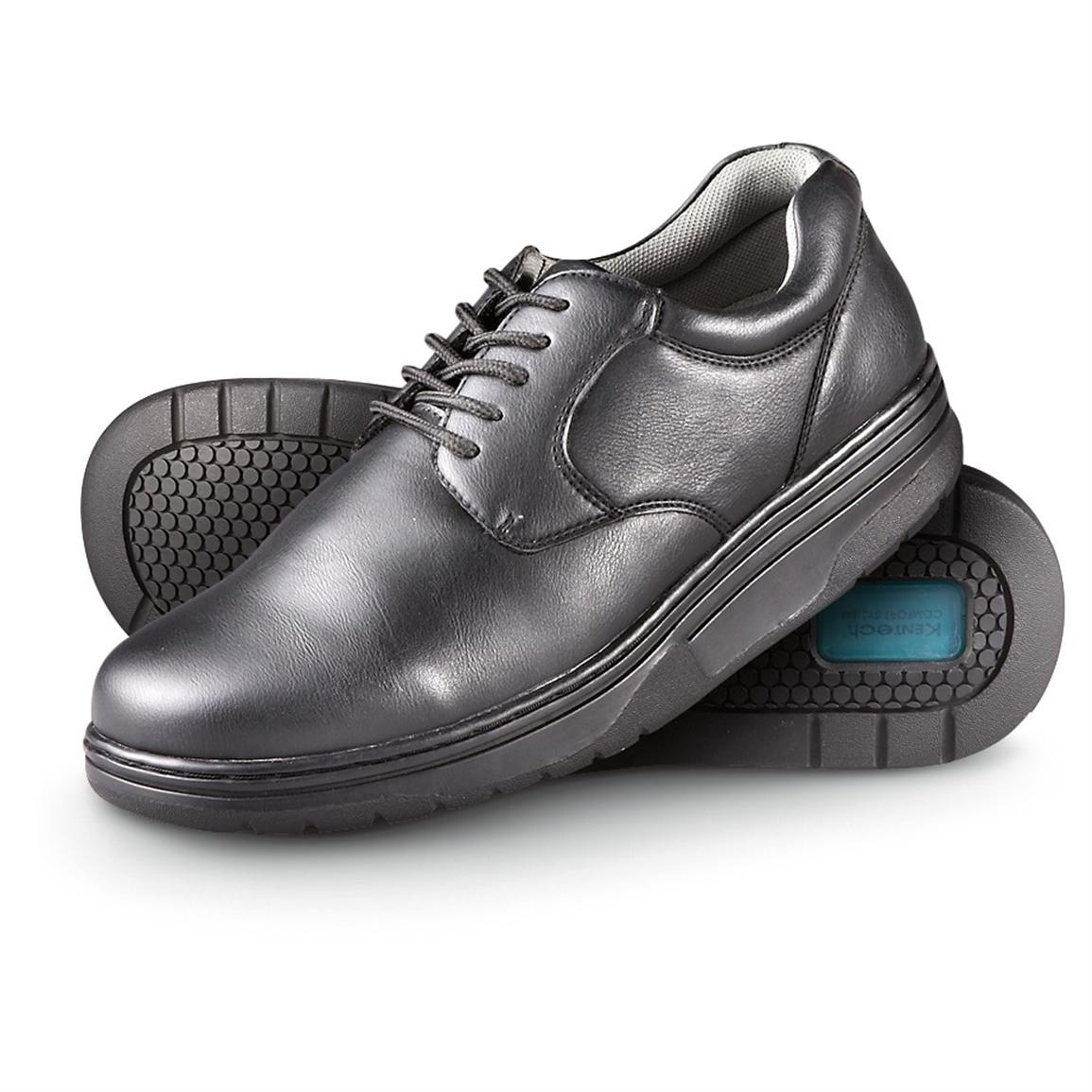 Men's Soft Stags® Theo Plain Toe Oxfords, Black - 200611, Casual Shoes ...