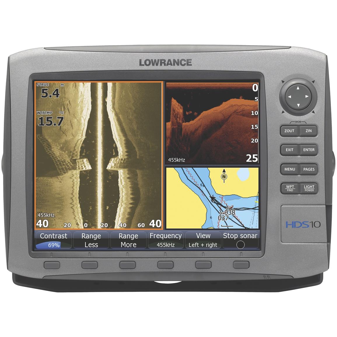 Lowrance® HDS - 10 Fishfinder / GPS Chartplotter with Lake Insight ...