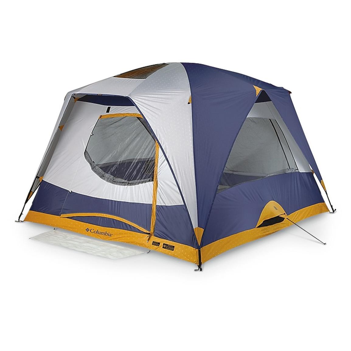 Columbia® 10x10' Black Mountain™ Tent, Blue / Yellow - 201466 ...