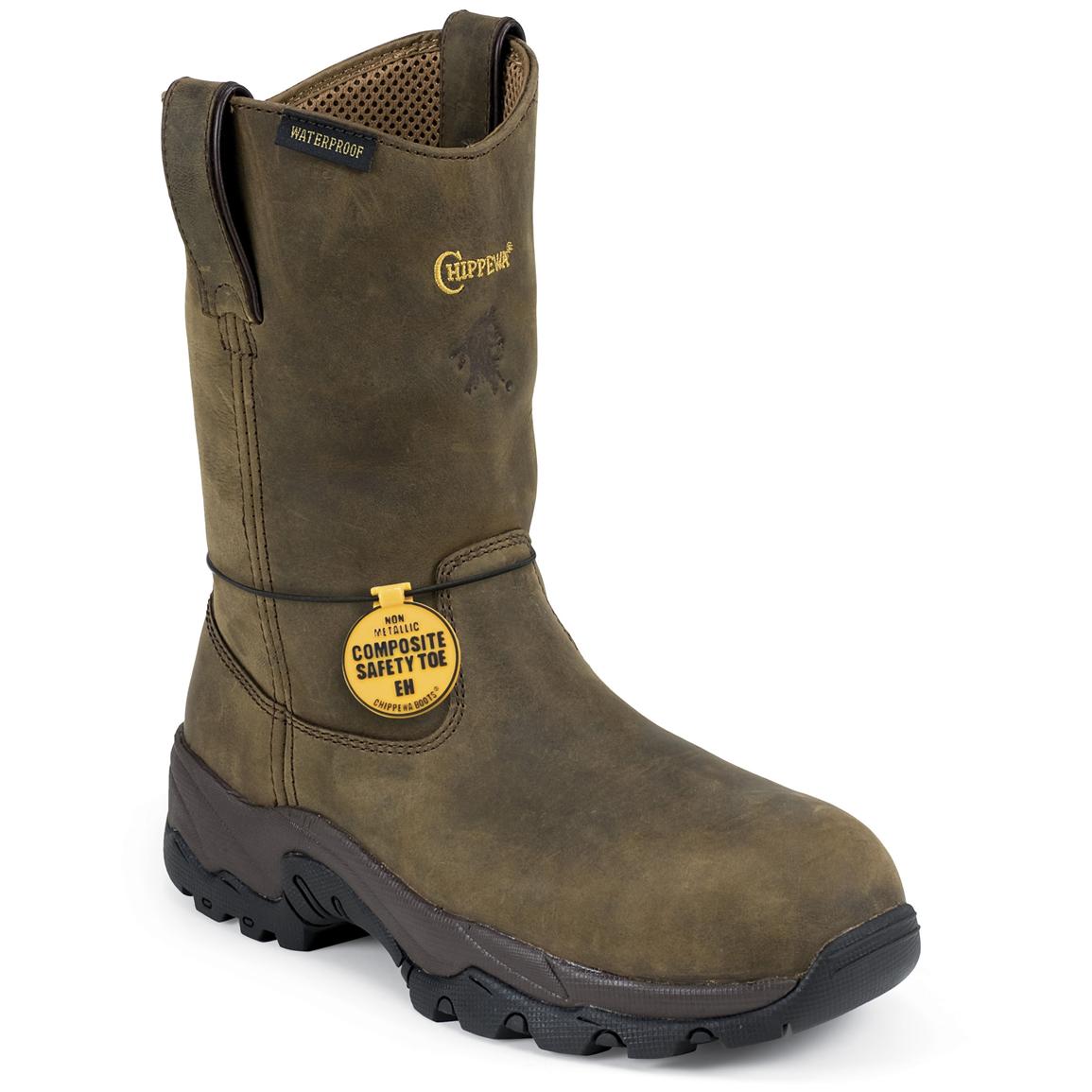 chippewa composite toe waterproof work boot