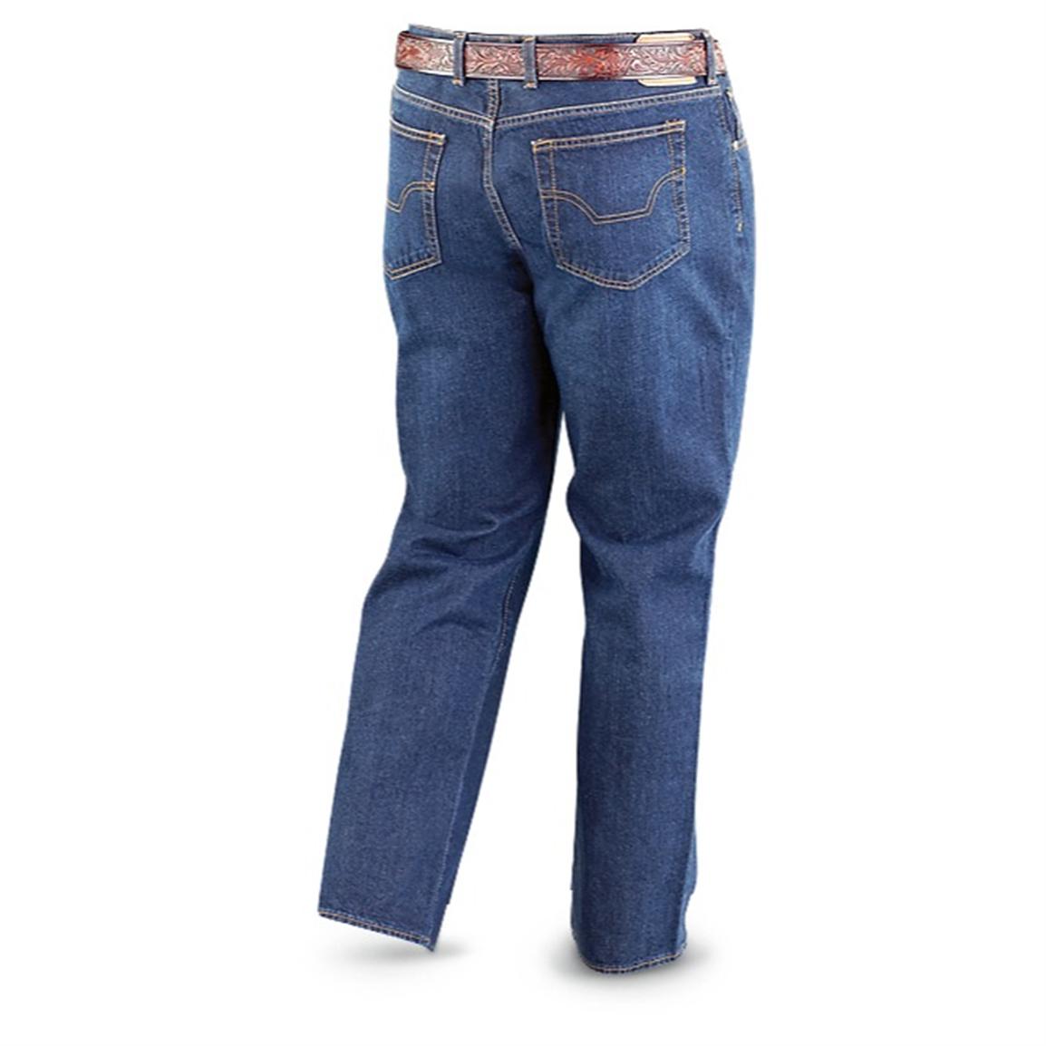 32" Inseam Chaps® Straight Leg Jeans, Denim Blue 201573, Jeans