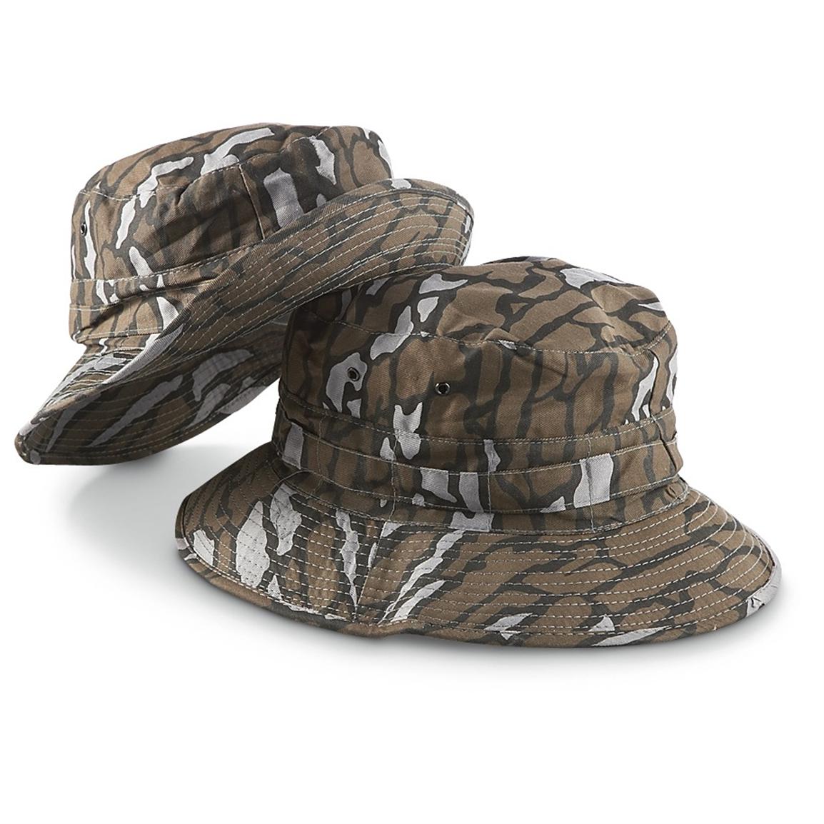 tree bark camo hat