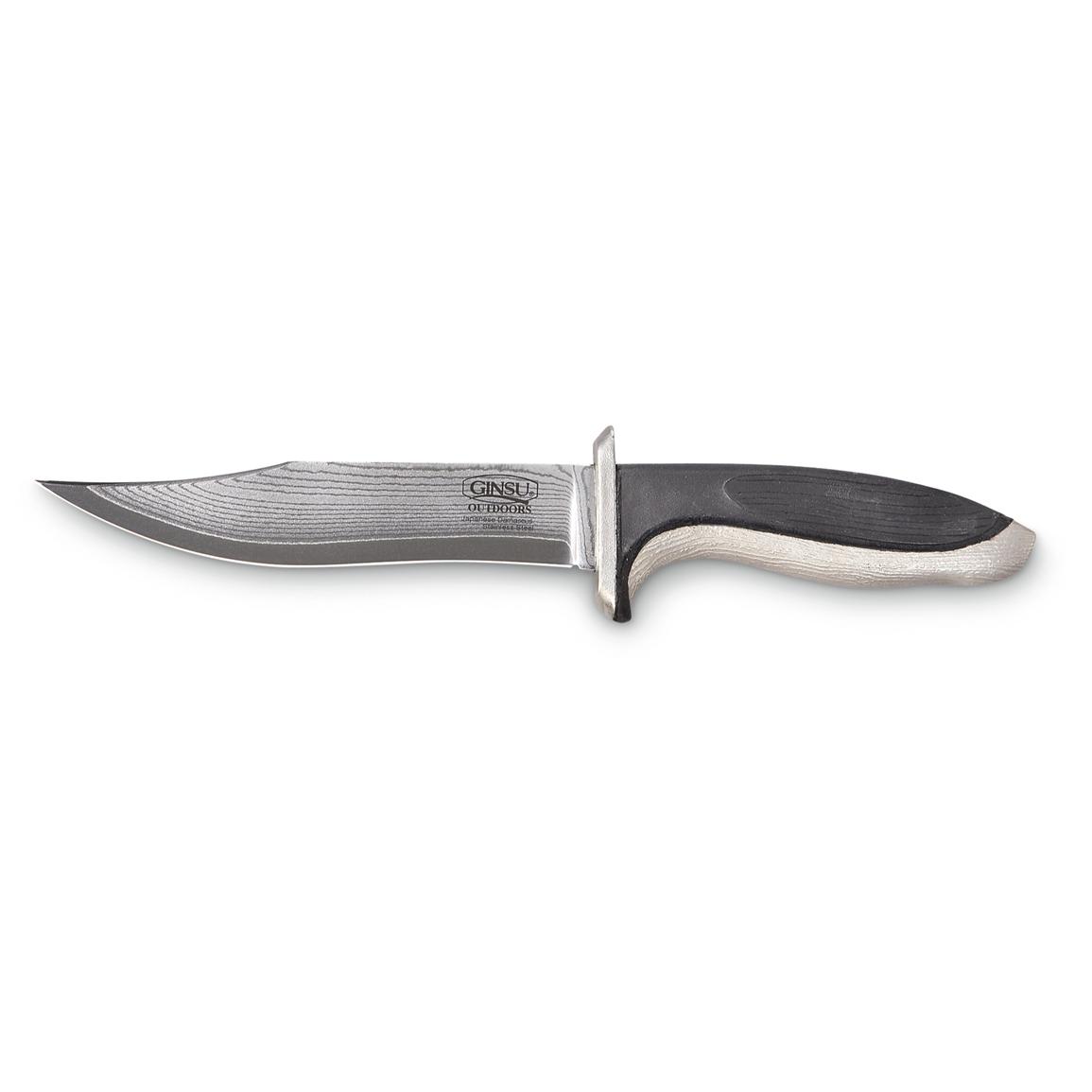 Ginsu® Damascus Clip - point Knife - 201676, Fixed Blade Knives at ...