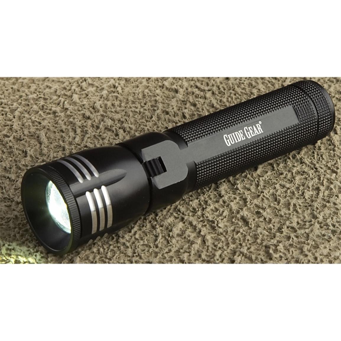 Guide Gear® 220 lumen Flashlight, Black 201818, Flashlights at