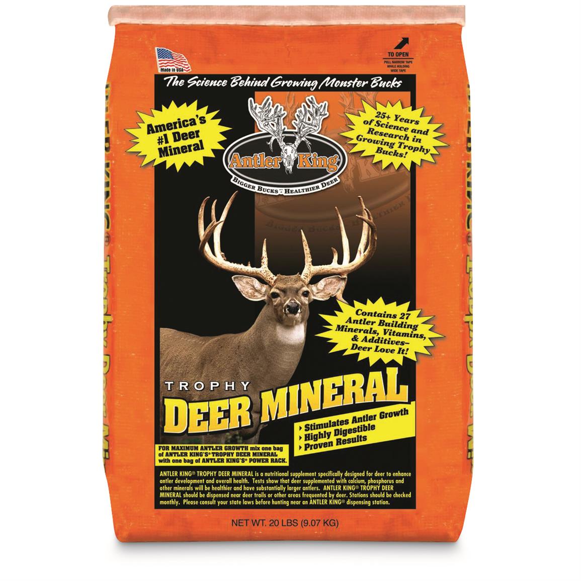 Antler King Trophy Deer Mineral, 20-lb. Bag - 201852, Mineral ...