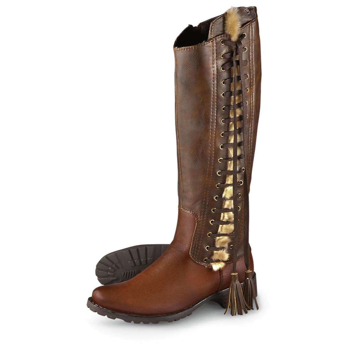 Women's Lamo® Apres Scotland Side - zip Boots, Dark Brown - 202140 ...