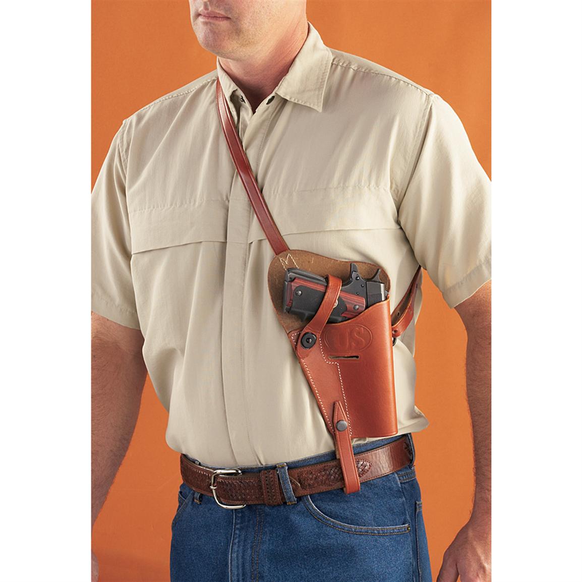 U.s.m.c. Military 1911 Shoulder Holster, Black - 20228, Holsters At 