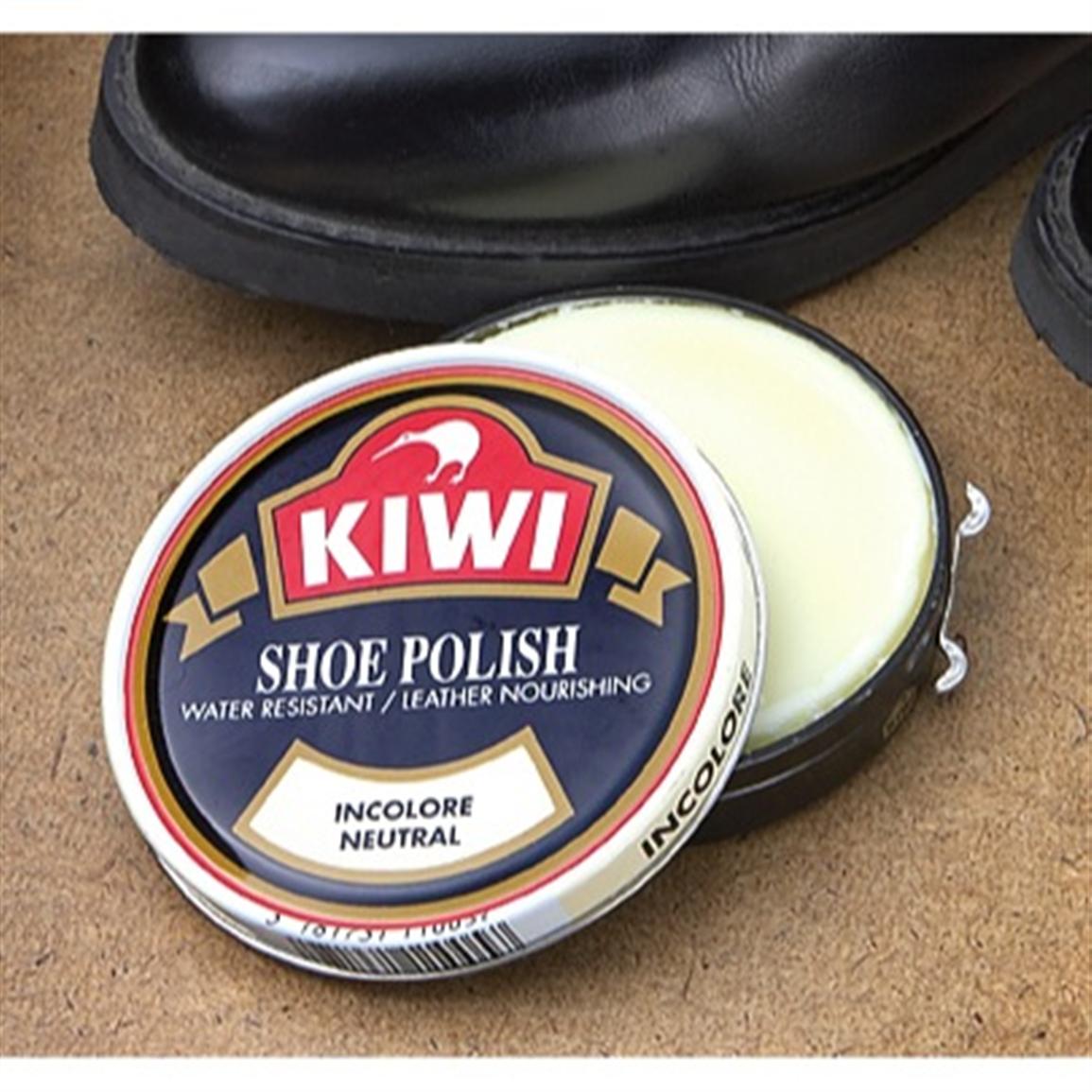 6 Pk Kiwi Neutral Shoe Polish Large Tins 202303 Military Boot 