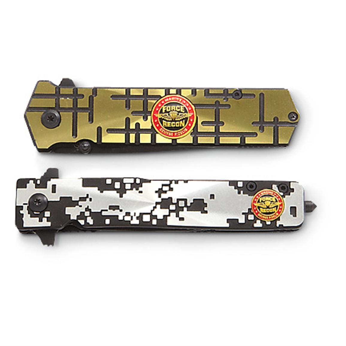 United Cutlery® Marine Force Recon Assisted opening Stiletto Knife