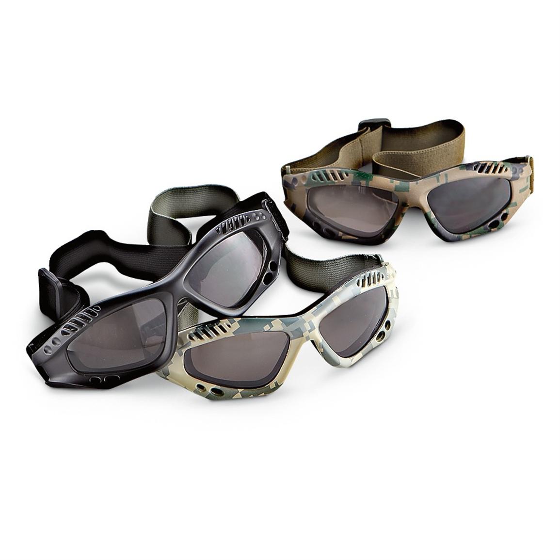 2 Pk Of Fox Tactical Mojave Goggles Army Digital Black 202395 Sunglasses And Eyewear At