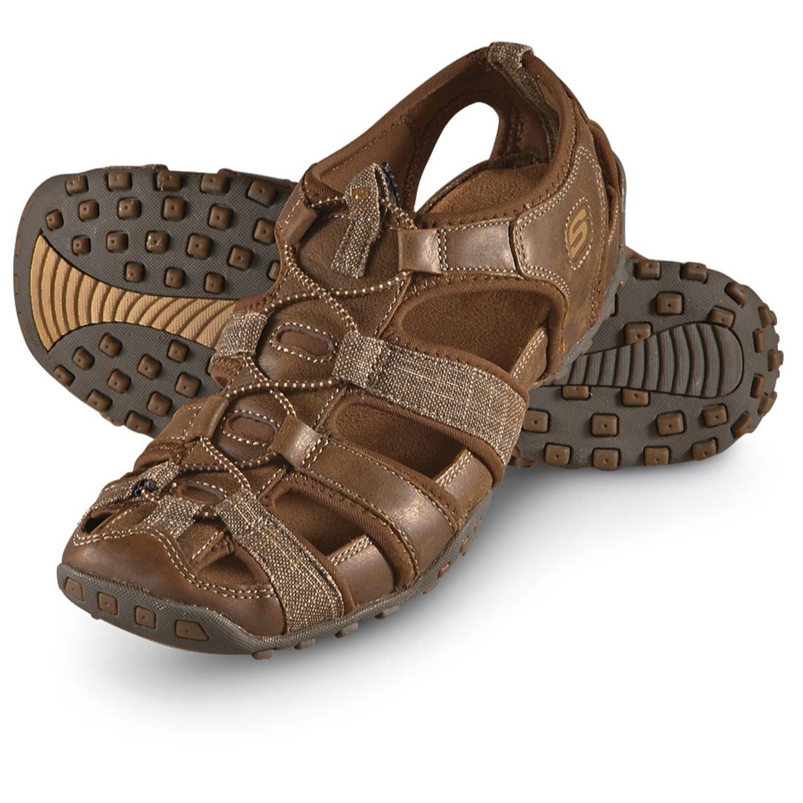 Men's Skechers® Citywalk Irvine Sandals, Brown - 202489, Sandals & Flip ...