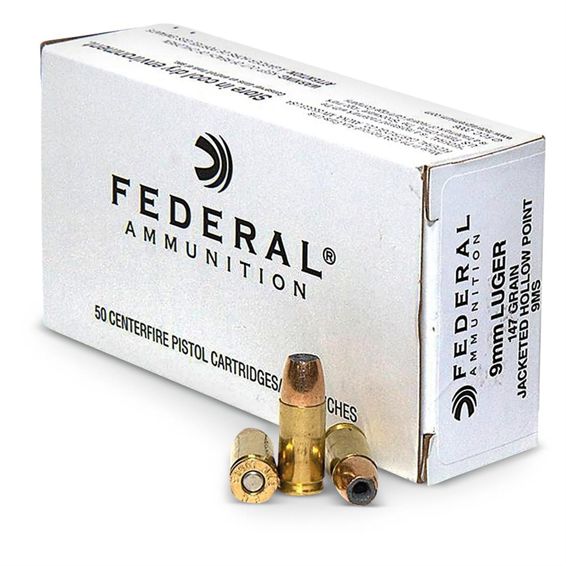 Federal® 9mm 147 - grain JHP Ammo