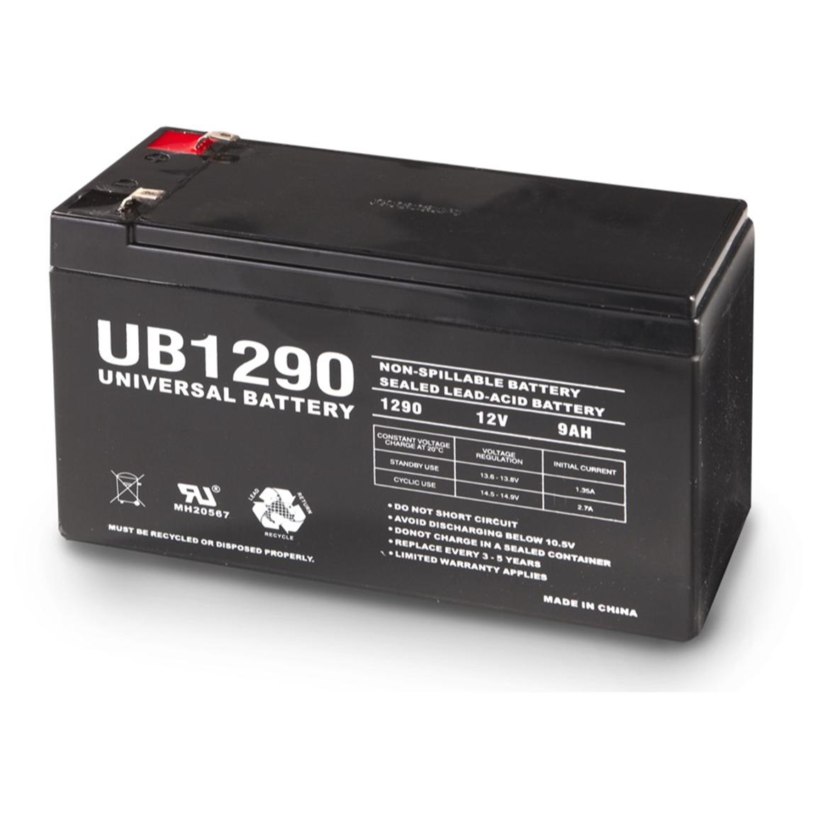 12V 9AH Universal Battery - 203057, Ice Fishing Electronics at