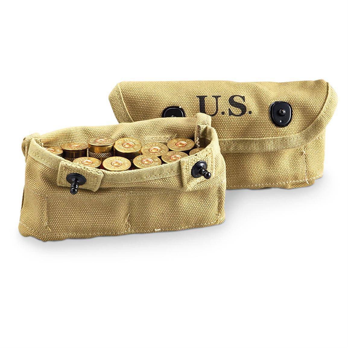 2 Replica U.S. Military Shotgun Pouches, Tan - 203253, Field Gear at ...