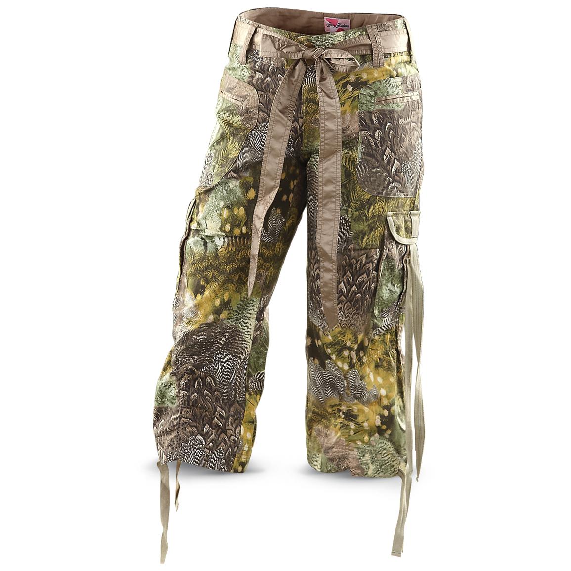 womens camouflage capris