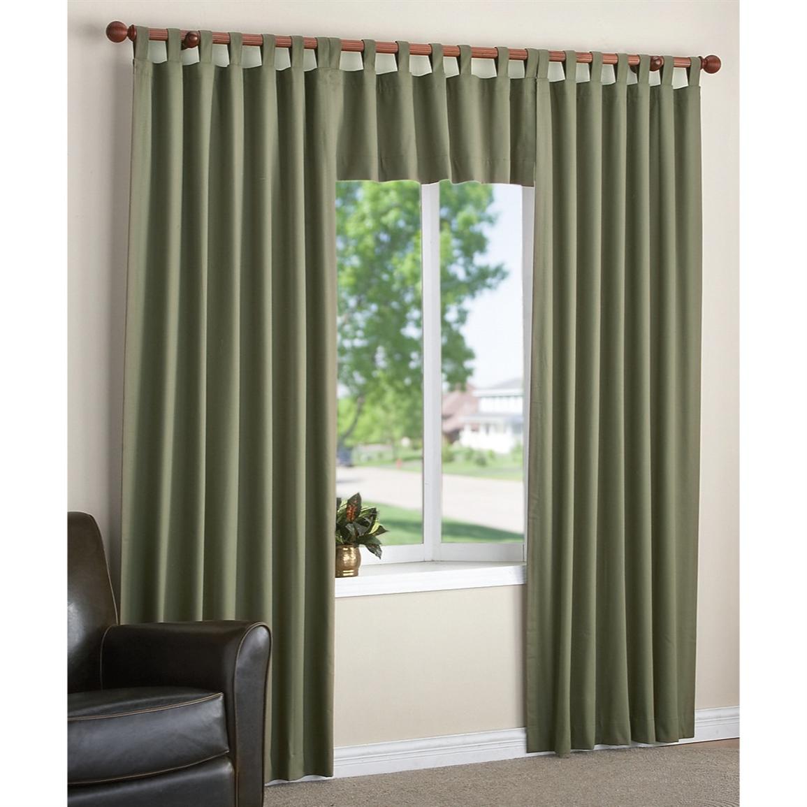 Cotton Insulated Curtains - 203603, Curtains at Sportsman's Guide