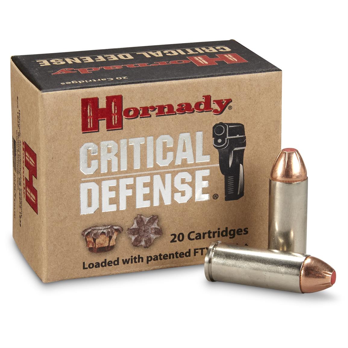 Hornady Critical Defense, .45 Colt, FTX, 185 Grain, 20 Rounds