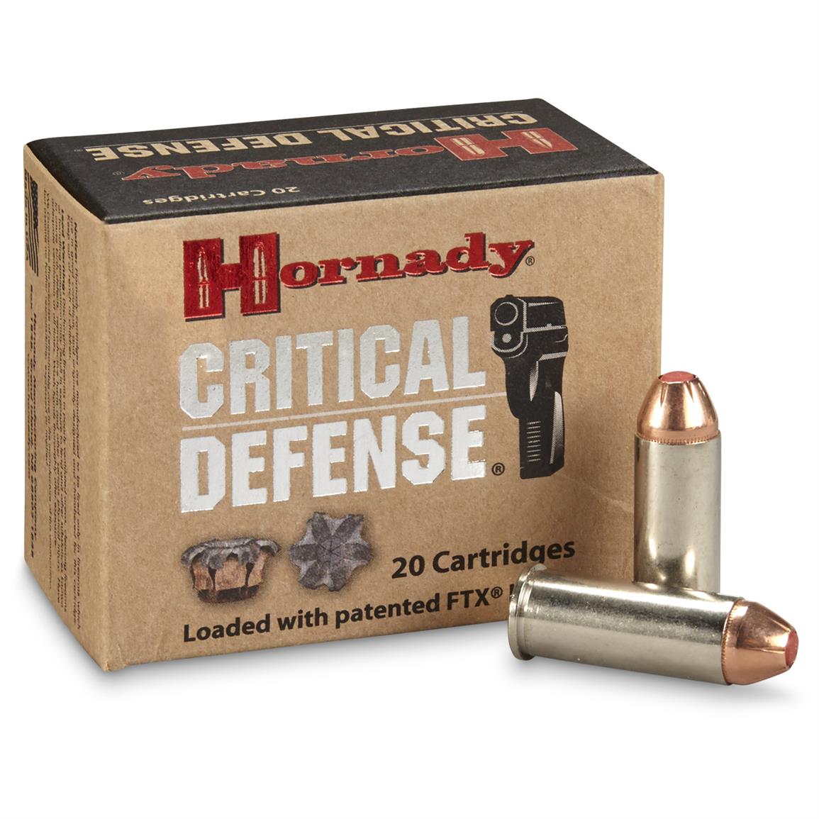 Hornady Critical Defense, .44 Special, FTX, 165 Grain, 20 Rounds
