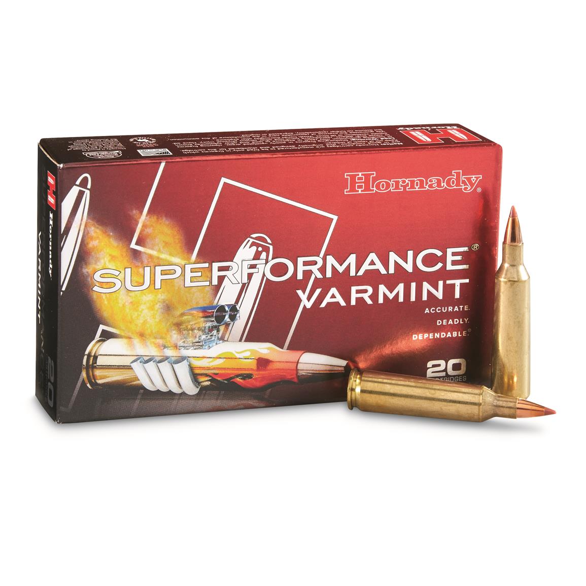 Hornady Superformance Varmint, .22-250 Remington, NTX, 35 Grain, 20 Rounds
