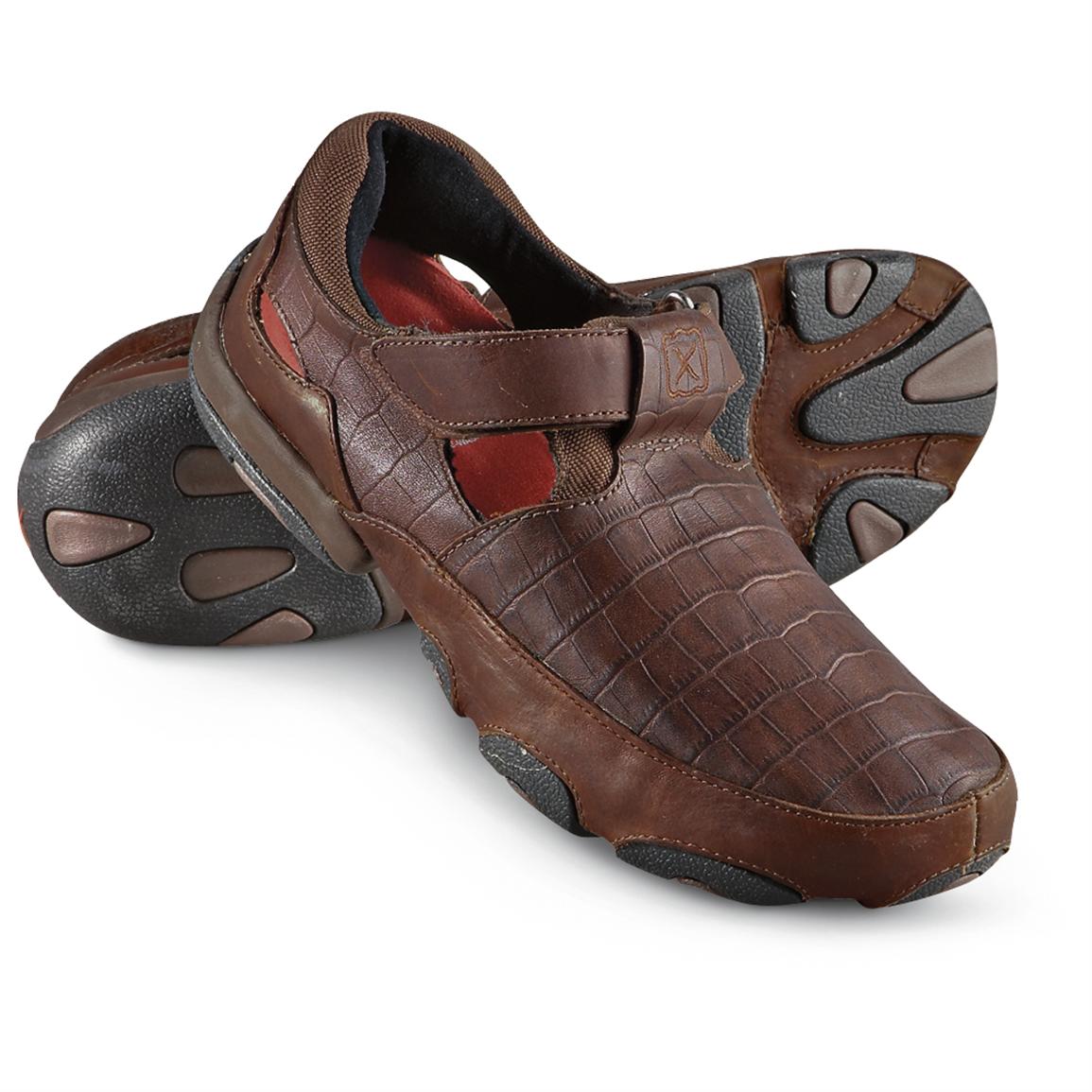 Men's Twisted - X® Driving Mocs, Brown - 203947, Casual Shoes at ...