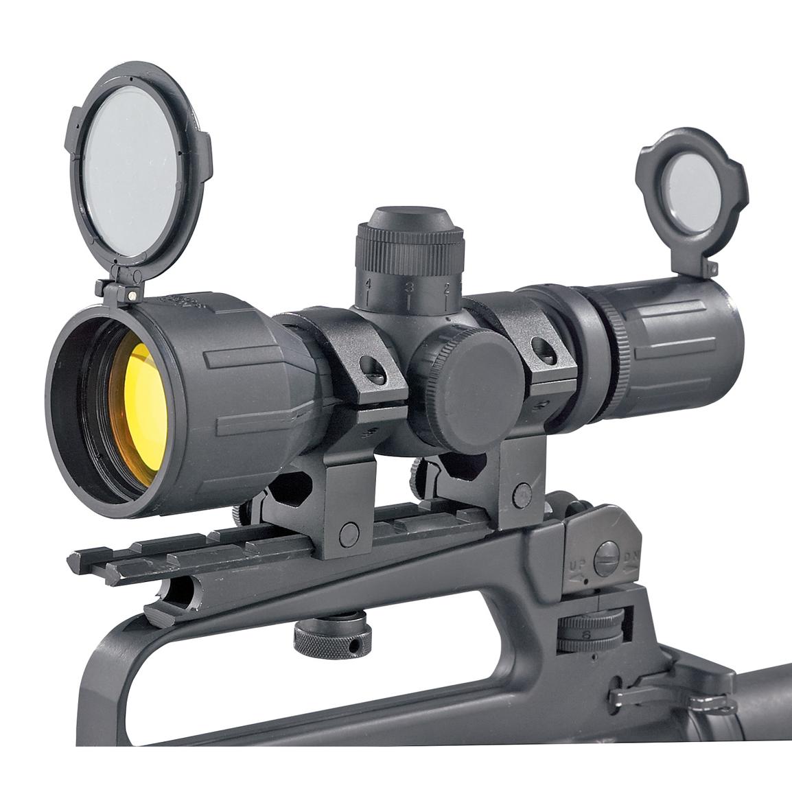 NcSTAR 3 9x42 Mm Illuminated Rubber Armor Scope Matte Black 20397   20397 Ts 