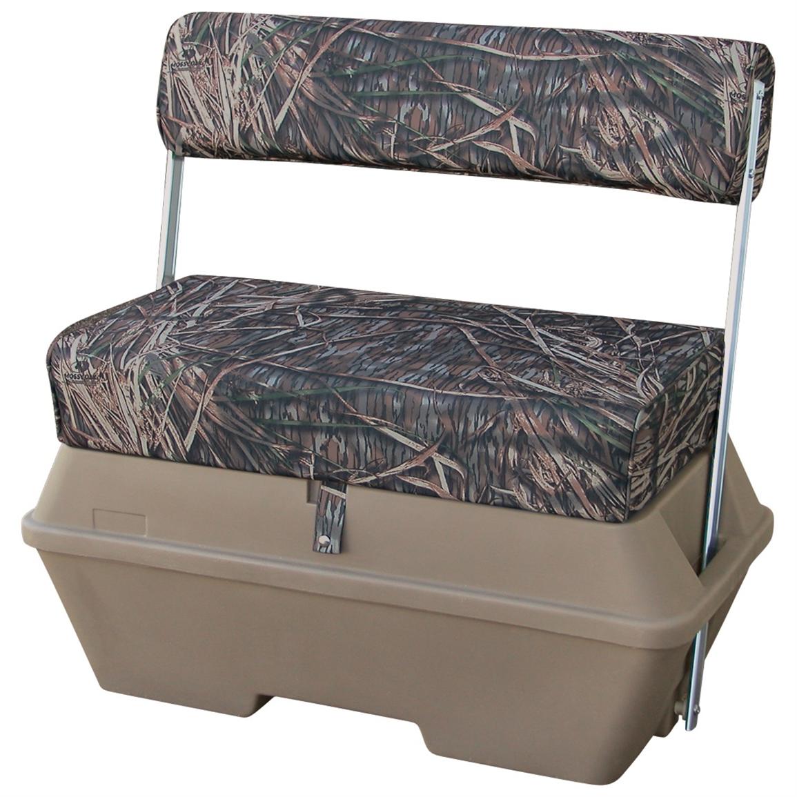 boat bench seat with cooler