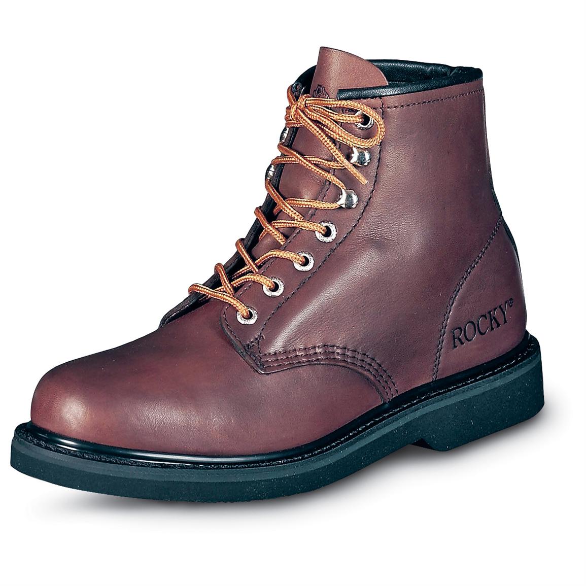 Men�s Rocky® 8&quot; Farm Boots, Brown 20452, Work Boots at