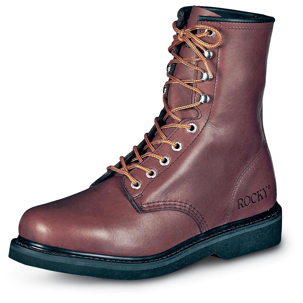 Men�s Rocky® 6&quot; Farm Boots, Brown 20453, Work Boots at