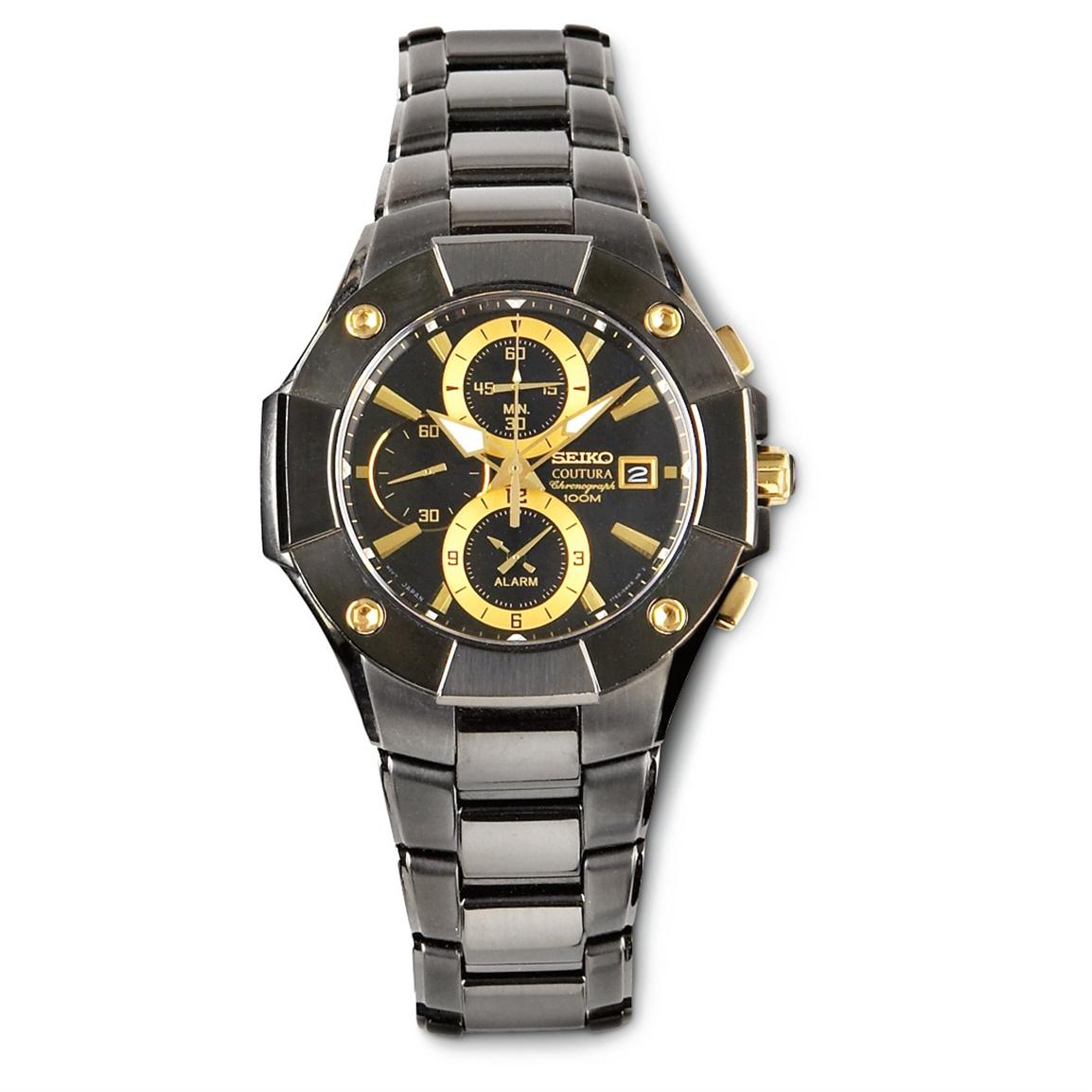Men's SEIKO® Coutura Alarm Chronograph Watch - 204807, Watches at  Sportsman's Guide