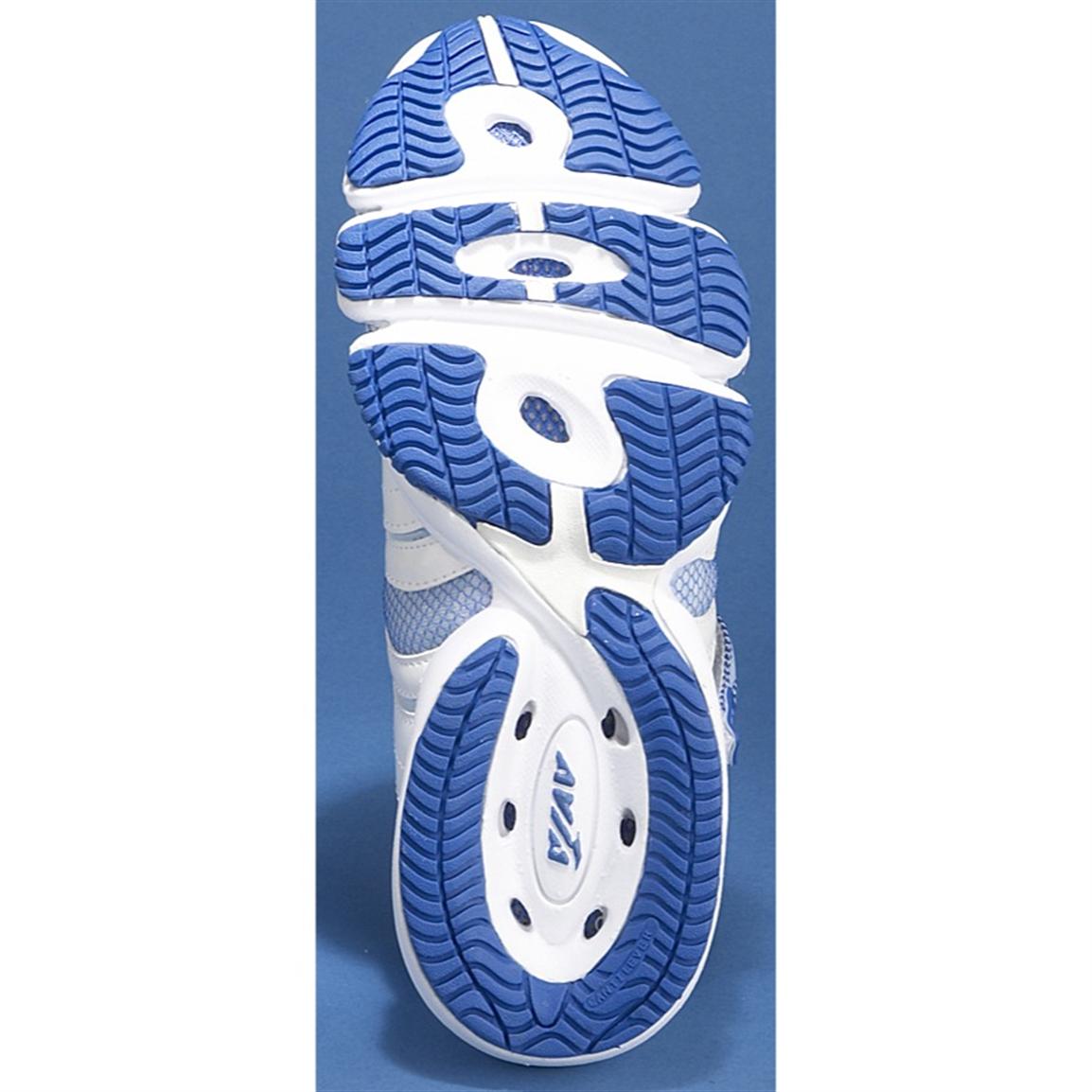 Women's Avia® Aqua Fitness Aerobic Shoes, White / Blue 205547