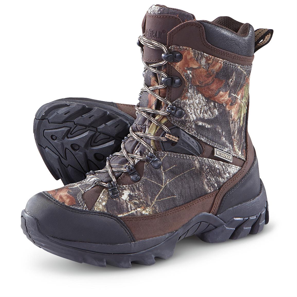 Men's Guide Gear® 400 gram Waterprof ScentMask™ Boots, Mossy Oak ...