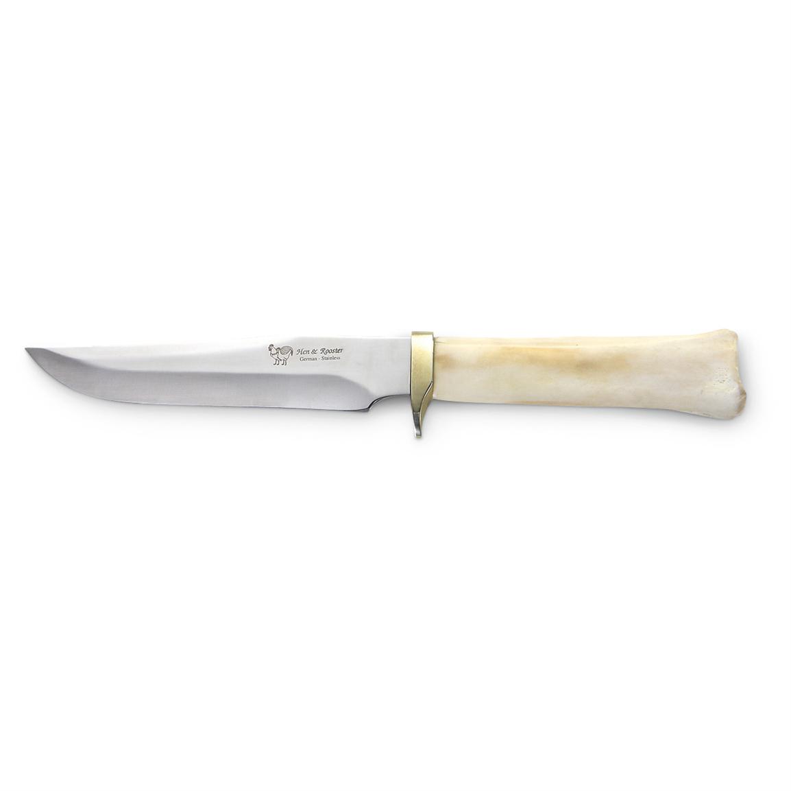 Deer Bone Bowie Knife 205780, Fixed Blade Knives at Sportsman's Guide