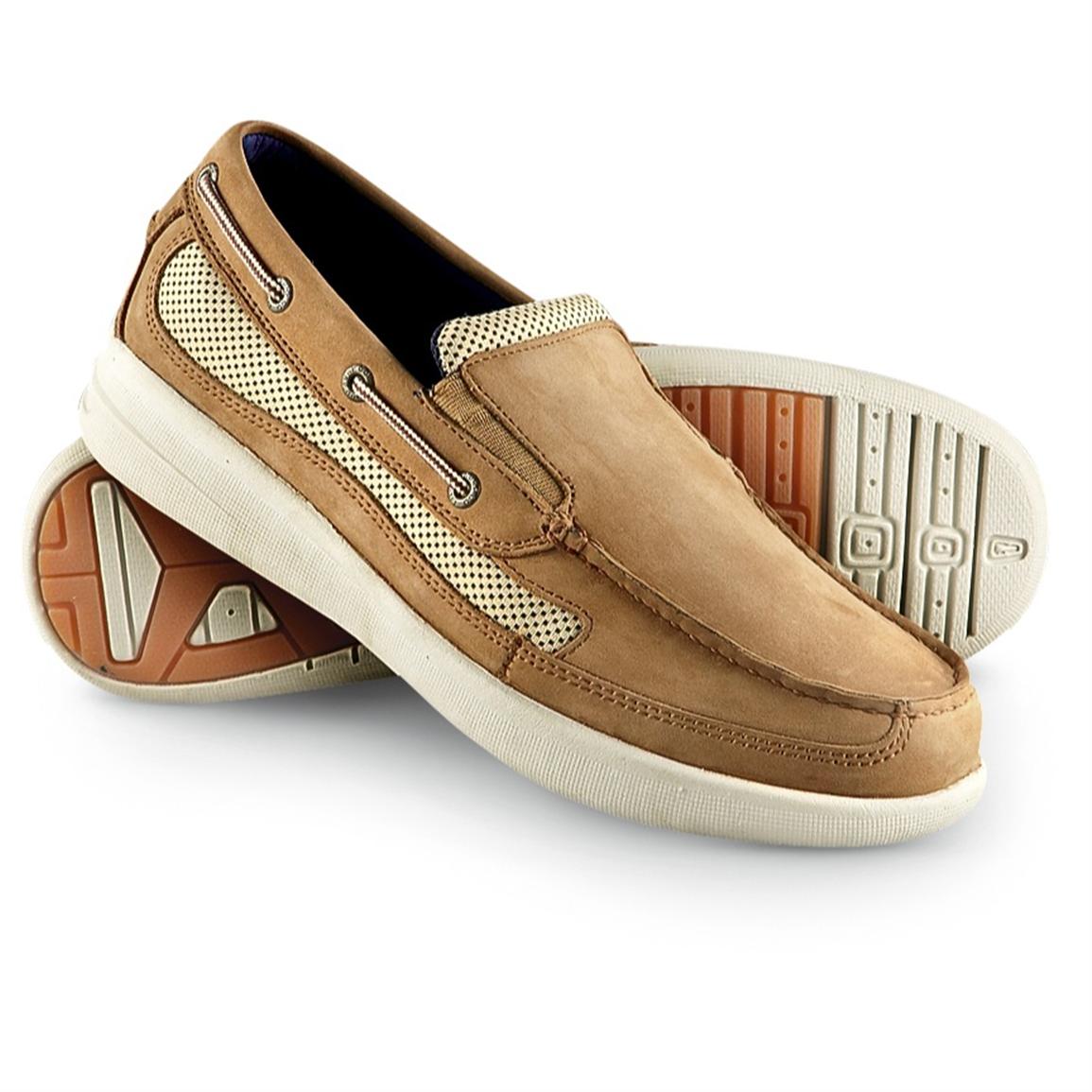 Men's Island Surf® Sail Ultralight Slip - on Shoes, Parchment - 205782 ...
