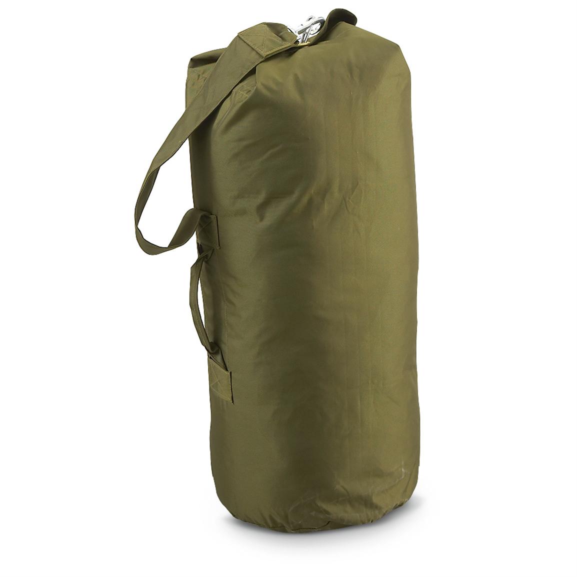 New Norwegian Military Duffel Bag, Olive Drab - 205935, Military & Camo Duffle Bags at Sportsman ...