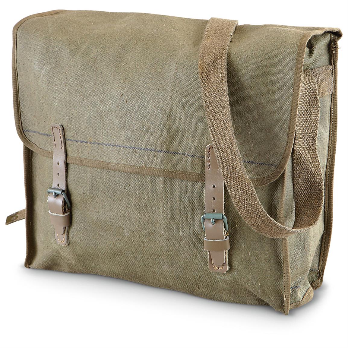 New Italian Military WWII Linen Shoulder Bag - 206117, Shoulder ...