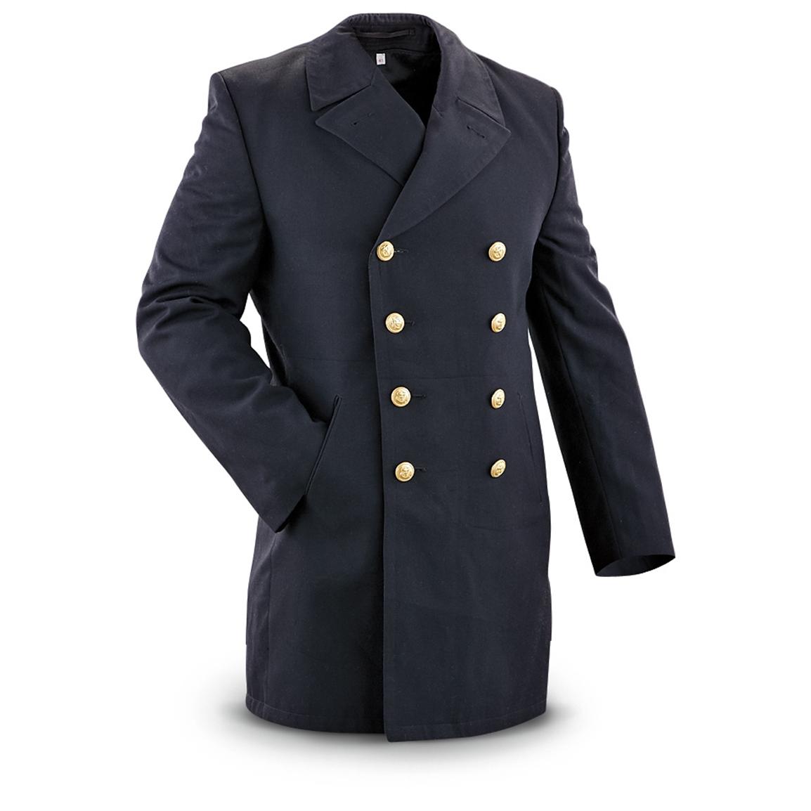 Used German Military Surplus Dress Jacket, Black - 206129, Military ...