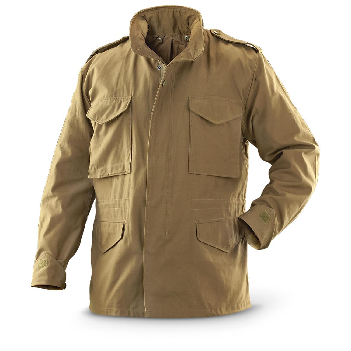 Mil - Tec® Nylon / Cotton M65 Military Surplus Jacket, Olive Drab ...