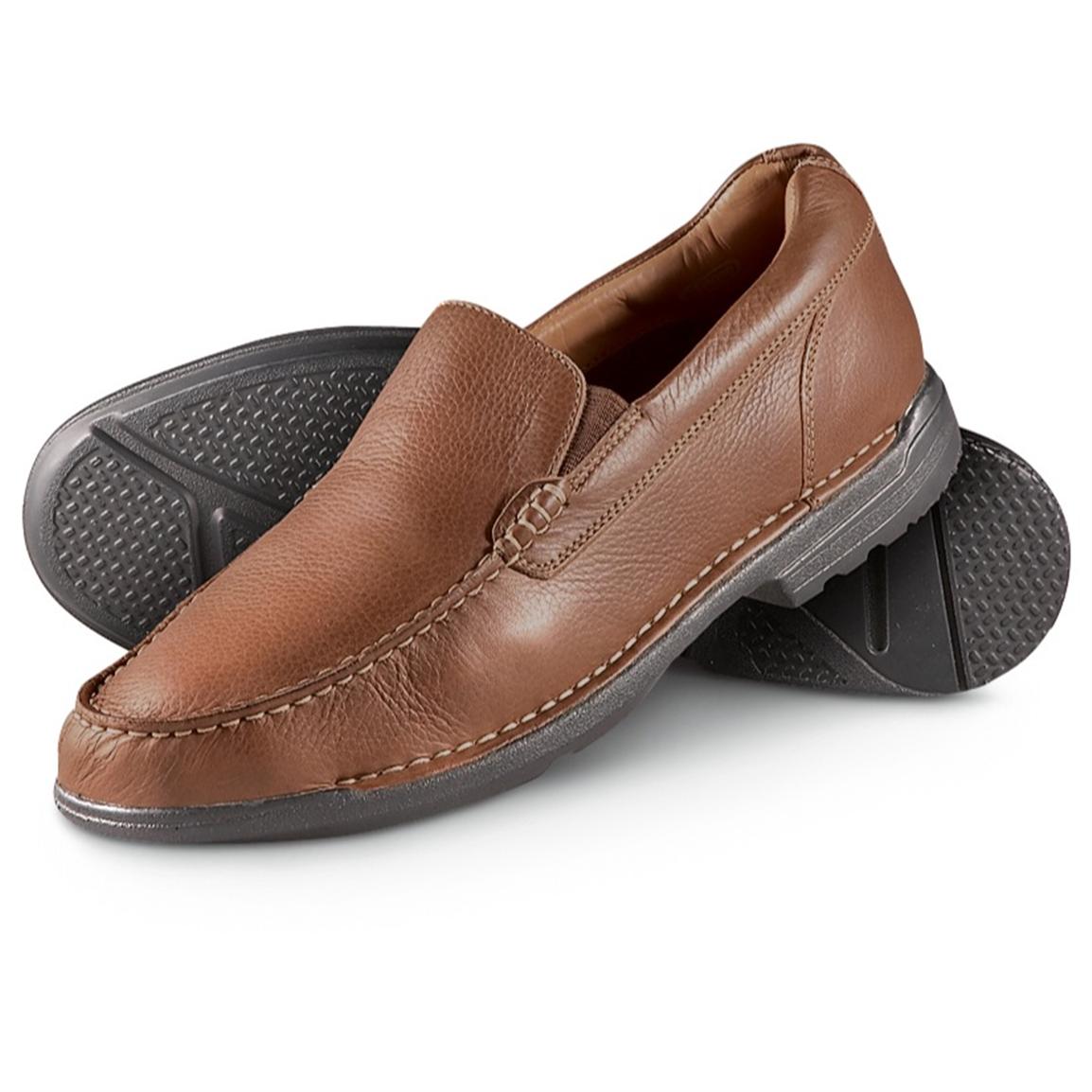 Men's Rockport® Vintage Circle Slip - on Shoes, Dark Tan - 206233 ...