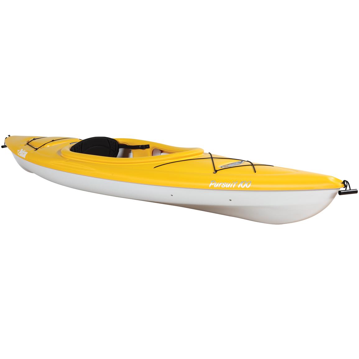 pelican™ pursuit 100 kayak, yellow / white - 206239