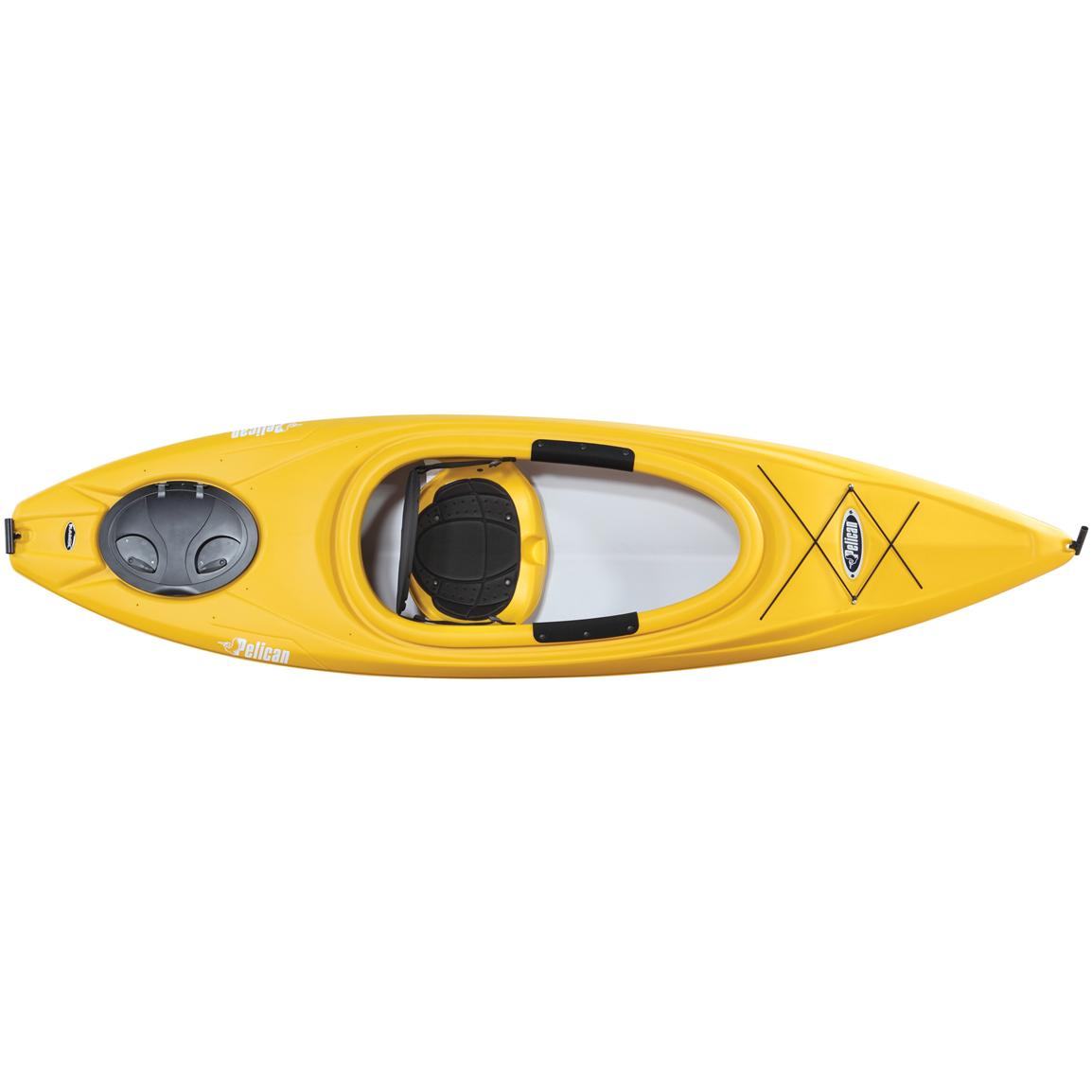 Pelican™ Freedom 100 DLX Kayak, Yellow / White 206246, Canoes & Kayaks at Sportsman's Guide
