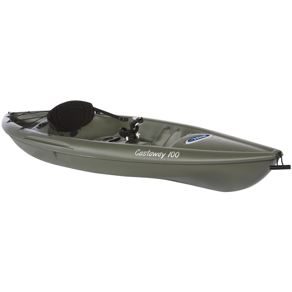 Pelican™ Castaway 100 Kayak, Khaki - 206252, Canoes 