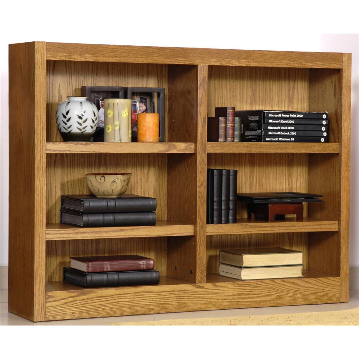 Concepts in Wood Double - wide 6 - shelf Bookcase - 206543 ...