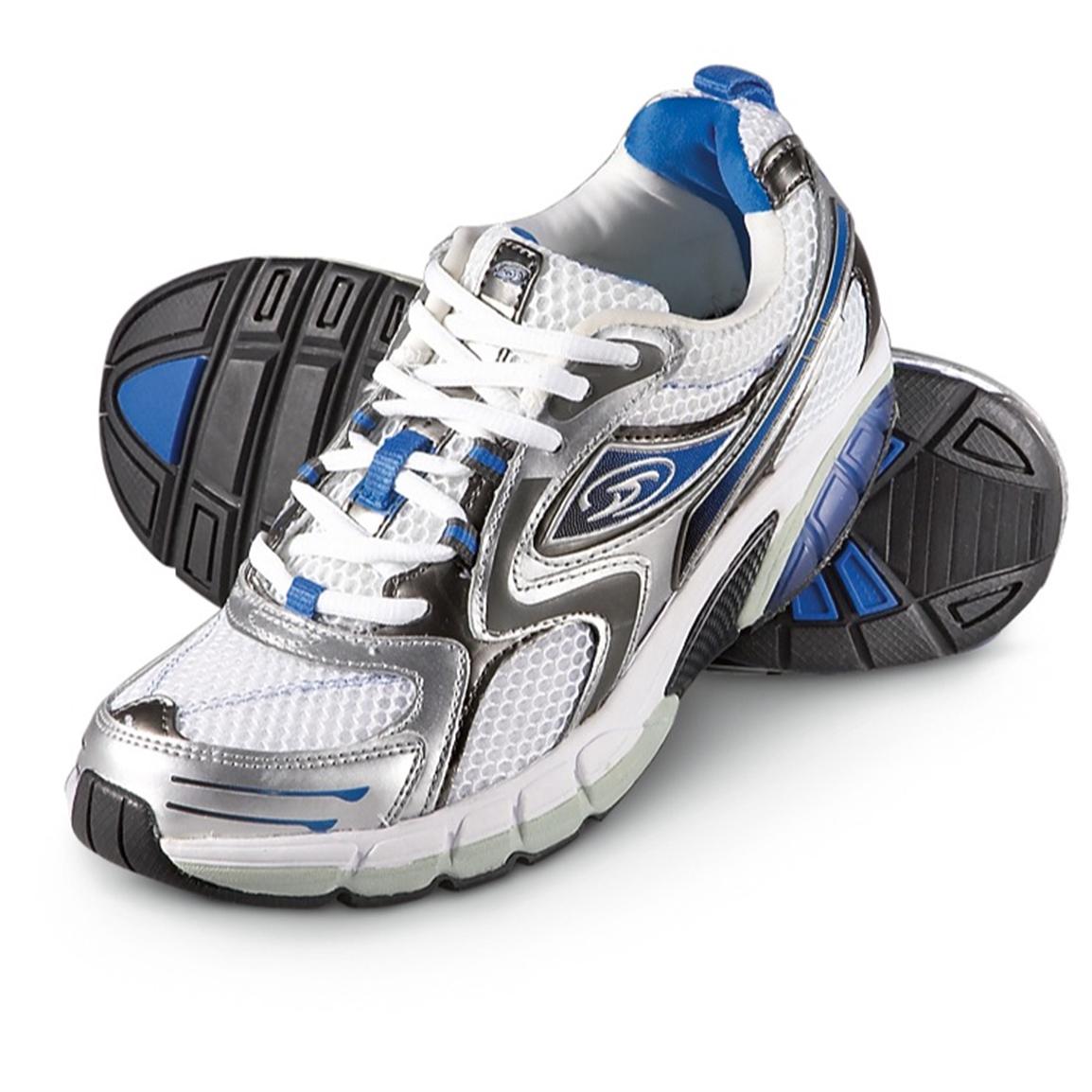 Interval Toning Athletic Shoes, White 