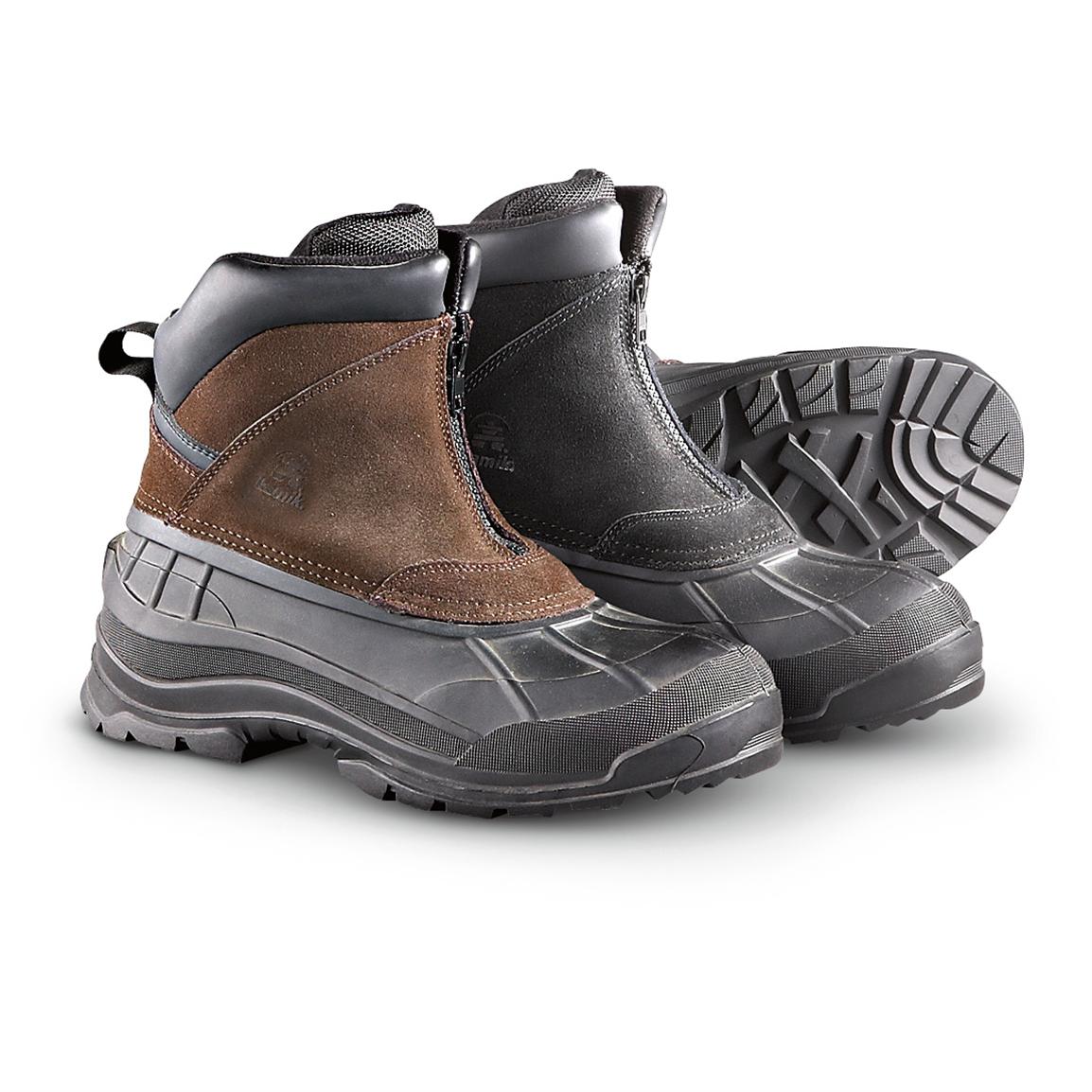 mens zip up waterproof boots