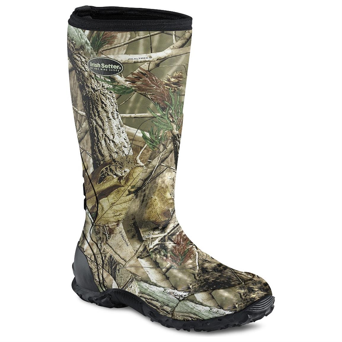 men's apollo realtree edge rubber boots