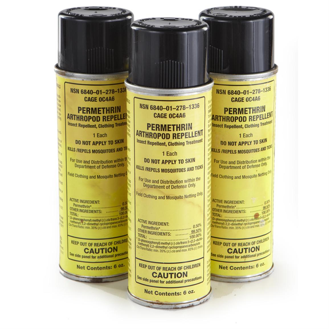 3 Pk. New U.S. Military issue Sawyer Insect Repellent 208095