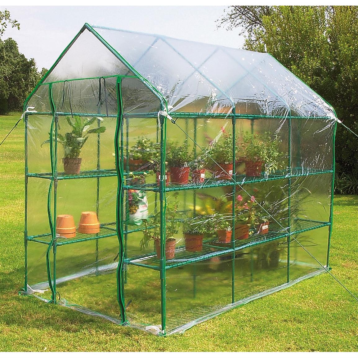 Free Standing Deluxe Greenhouse - 208280, Greenhouses at Sportsman's Guide