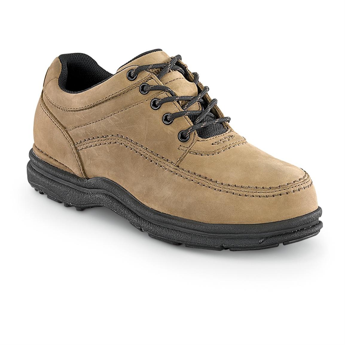 Men's Rockport Works World Tour Steel Toe Casual Shoes, Tan - 208584 ...