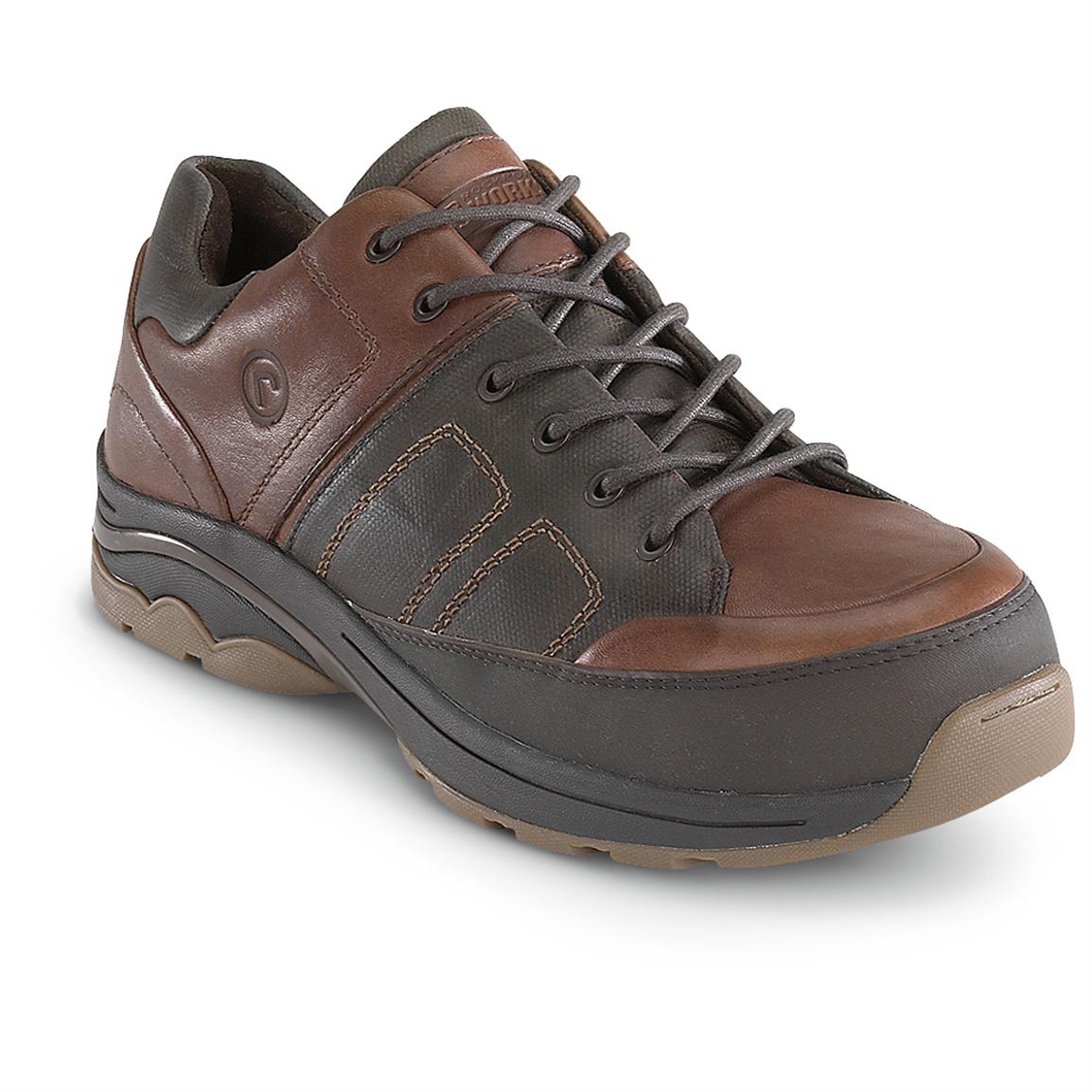 Men's Rockport® Works Composite Safety Toe Oxfords, Brown - 208587 ...